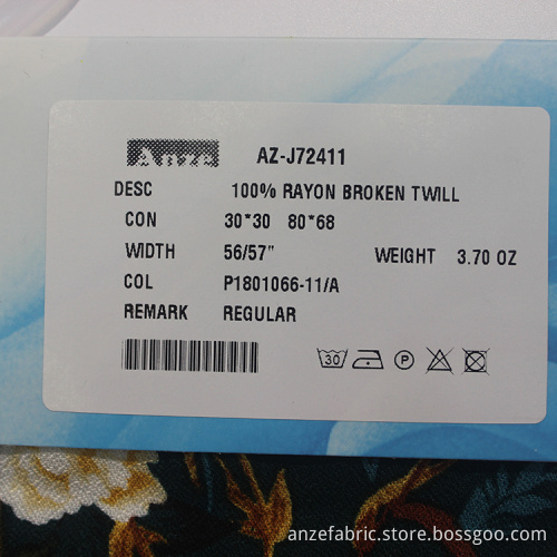 High quality popular printed broken fabric